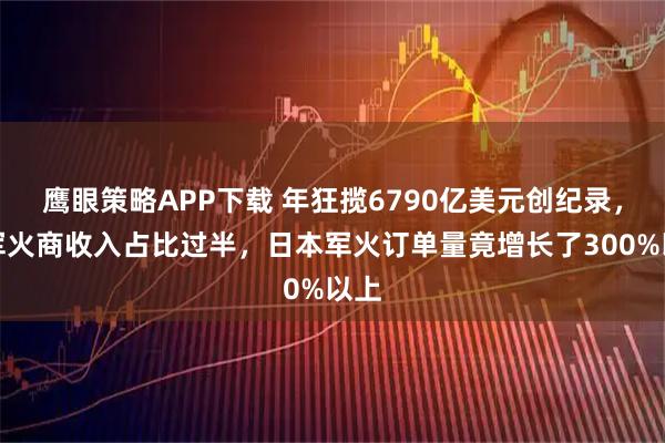 鹰眼策略APP下载 年狂揽6790亿美元创纪录，美军火商收入占比过半，日本军火订单量竟增长了300%以上